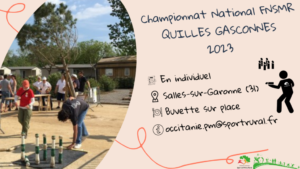 championnat national FNSMR de quilles gasconnes en individuel @ Salles sur Garonnes (31)